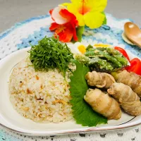 「鯖のほぐし身混ぜごはんのワンプレート」|バシュランさん